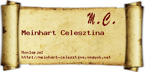 Meinhart Celesztina névjegykártya